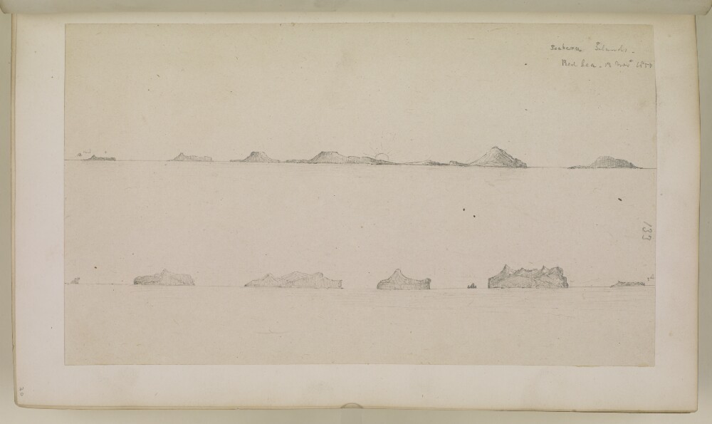 ‘Isabera Islands – Red Sea – 13 Novr 1850’